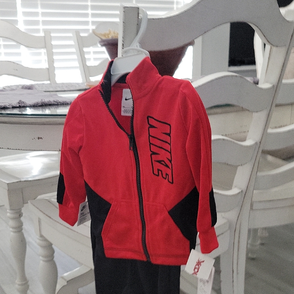 Nike Kids Red and Black Jacket